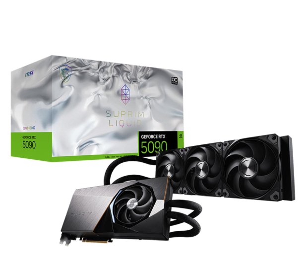 MSI GeForce RTX 5090 Suprim Liquid SOC 32GB GDDR7 DLSS4 - 1314560 - zdjęcie